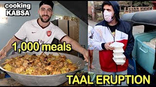 Cooking 1000+ Chicken Wings (KABSA RICE) for TAAL Evacuations ???