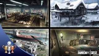 Rainbow Six Siege - 4 NEW Maps w/ Gameplay - Chalet, Club House, Kanal & Oregon