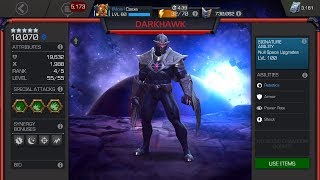 MCoC Darkhawk Signature Ability Scale