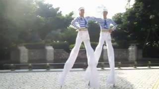 Театр на ходулях "Чижики" Матросы / Chizhiki stilt show. Sailor (Macau). Яблочко!