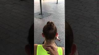 me tickling Angie at Thoroughbred Park (June 29th, 2017)