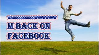 M Happy to get back my permanently disabled facebook account 2017