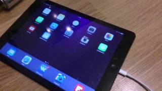 Подключение камеры к планшету iPad Air через USB Lightning переходник