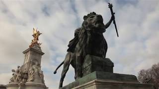 Queen Victoria Monument Lion Statue