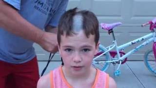 Shaving Caiden's Head Summer 2016