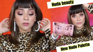 Huda eyeshadow New nude  pallete eyeshadow makeup || nykaa shystyles