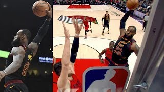 LeBron Dunks on Nurkic! Blazers 11 Game Win Streak! 2017-18 Season