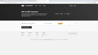 Cara convert file suara / audio format aiff menjadi mp3 atau wav dengan mudah gratis dan online