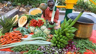 Sambar sadham Prepered for 200 People by Daddy Aumugam / Village food factory
