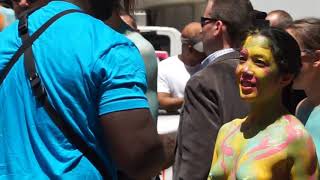 Body Painting in Times Square    Part 5
