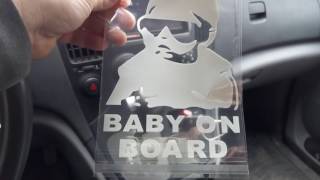Супер наклейка на авто - BABY ON BOARD
