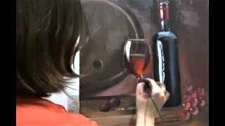 ? ХуДоЖнИкИ | Живопись маслом | Рисуем вместе | Винный натюрморт | Екатерина Борисова