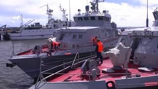 Прибытие отряда катеров Каспийской флотилии в Кронштадт для участия в Главном военно-морском параде