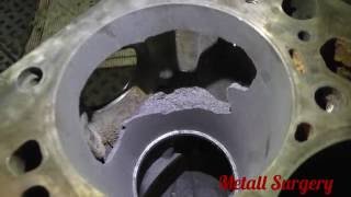 ПРОЛОМ стенки цилиндра на ам. КАМАЗ с дизелем Cummins 6ISBe