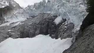 Glacier d'Argentière - Rive gauche - Chute de séracs