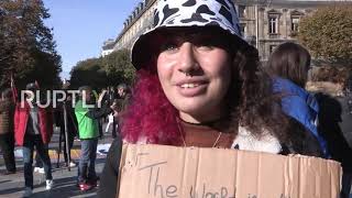 France: Climate activists stage rally in Paris