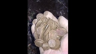 Huge coin spill found with my Bounty Hunter Tracker IV