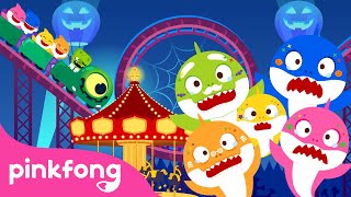 ¡Aterrador Halloween! Parque de Diversiones Embrujado | Tiburón Bebé | Pinkfong en español