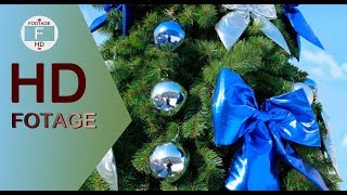 Футаж Новогодняя Елка в гипермаркете - Footage Christmas Tree