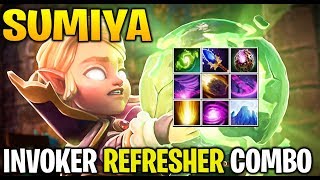 SUMIYA Invoker refresher combo - EPIC Dota 2 7.21d