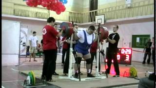 Dmitriy Ivanov - IPF squat 470 kg (1038 lbs) FAIL