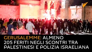 Gerusalemme: almeno 205 feriti negli scontri tra palestinesi e polizia israeliana