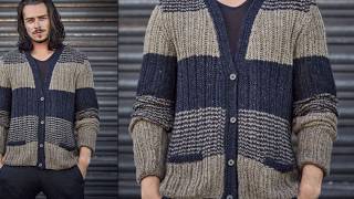 Pletena moda.Стильный вязаный мужской кардиган ????