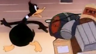 Daffys belly’s full of explosives ? Stuffing / Force-feed / Inflation