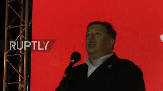 Georgia: Saakashvili supporters protest outside Rustavi prison