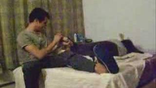 a guy tickled a girl