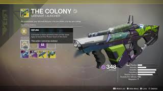 Destiny 2 Warmind Upgrade the Colony with Orthrus Grenade Launcher