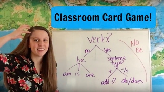 Simple Present Verbs & Be Verb: A Card Game