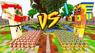 ARMIA PIGMAN VS ARMIA FARAONA W MINECRAFT || MINECRAFT WOJNA