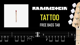 Rammstein Tattoo FREE BASS TAB (New Song)