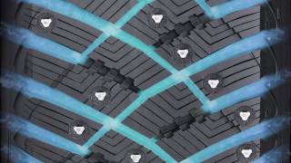 Goodyear UltraGrip Ice Arctic (вывод влаги из пятна контакта)