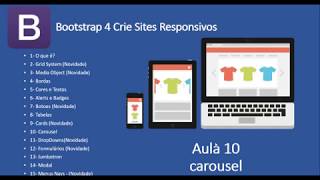 Curso de Bootstrap 4 Site responsivo - Aula 10 de 15 Carousel