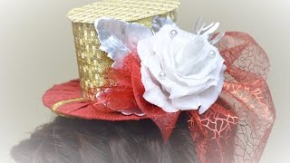 Шляпка своими руками Partyhütchen selbst gemacht Party Hut