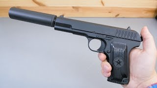 Страйкбольный пистолет Stalker SATTS (ТТ, глушитель) видео обзор