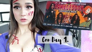 ♡ I'm on billboards? Moody Vegeta Con day 1! Armageddon 2018 | Vlog