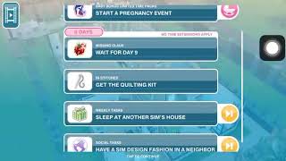 Weekly tasks - Sleep at another Sim's House - The sims Freeplay