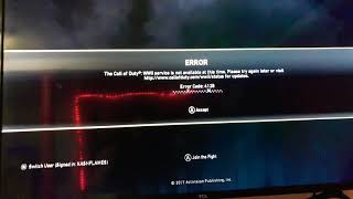 Call of duty error code: 4128