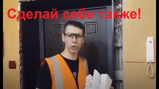 Как обшить широкие откосы двери