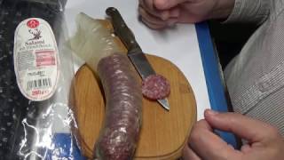 Salami mit Hirschfleisch Wiltmann / обзор колбасы из Германии