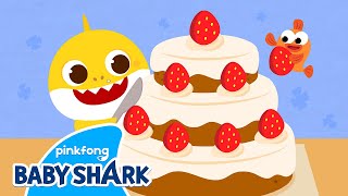 ????Let's Bake a Giant Cake! | Baby Shark's Day at School | Baby Shark Baking 