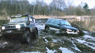 KIA Sportage за УАЗами в раскисшее поле, реально? Разведка боем, грязь, поле, вода