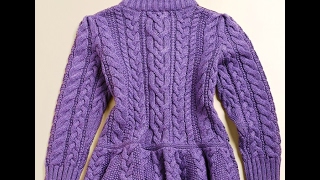 Пальто Спицами для Девочки - 3 года - 2019 / Spokes Coats for Girls - 3 years