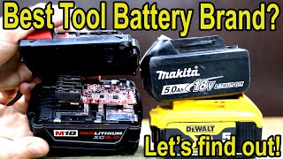 Best Tool Battery? Milwaukee vs DeWalt vs Makita. Let's find out!