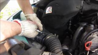 Sprinter filter replacement, MAF sensor cleaning/Спринтер замена фильтра, очистка  расходомера