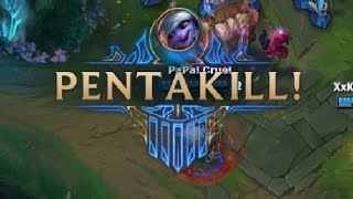 PaPai Cruel - Highlights+Penta KIll - Tristana - Thiago.P01