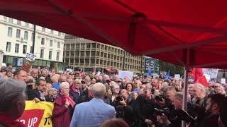 Jeremy Corbyn at the Stop the Coup Protest Glasgow